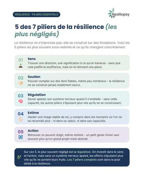 Résilience - piliers négligés